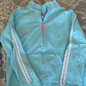 Girls Lilly Pulitzer quarter zip XL 12-14